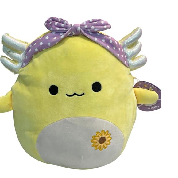 Squishmallows Treyton with headband and flower - new with all tags Size 11" - Picture 1 of 8
